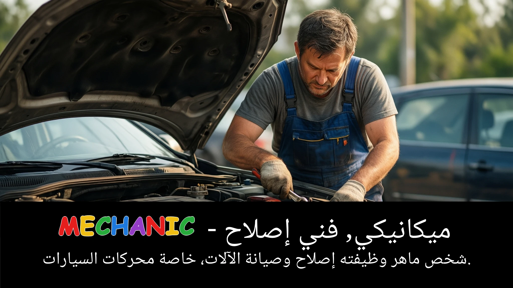 Arabic Illustration for mechanic